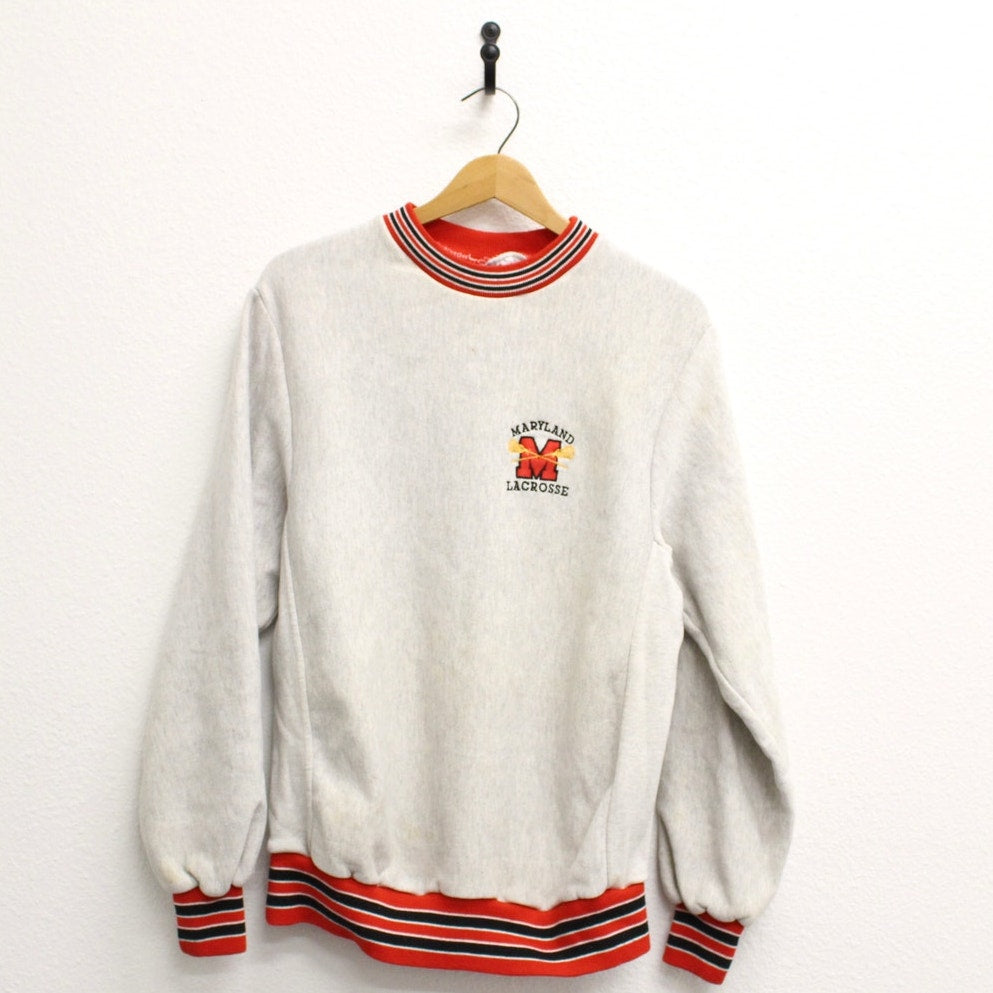 Vintage University of Maryland Lacrosse Sweatshirt Medium