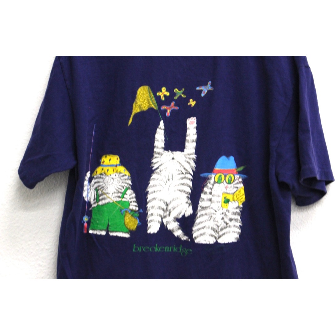 Vintage Breckenridge Kitty Cats T Shirt Large