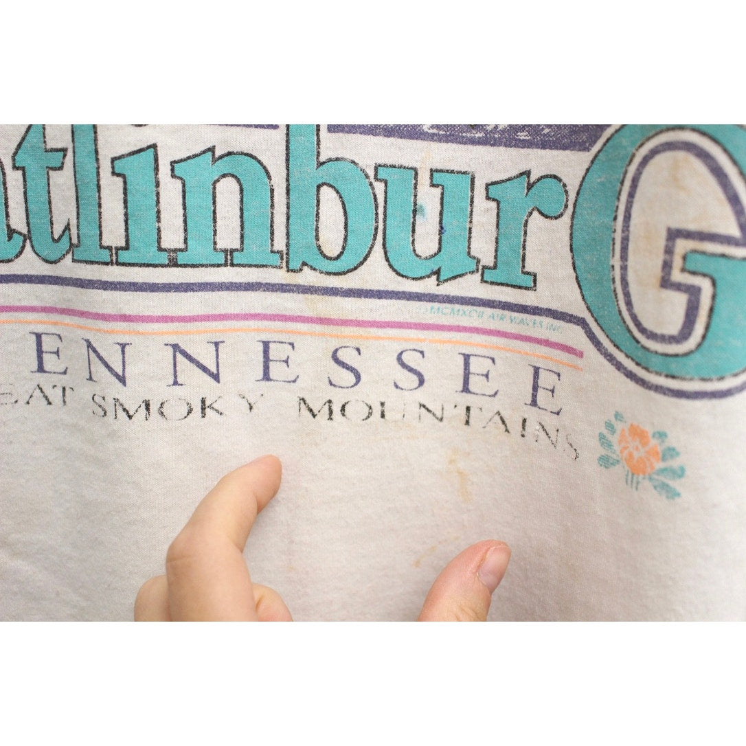 Vintage Great Smoky Mountains Gatlinburg Tennessee T Shirt XL