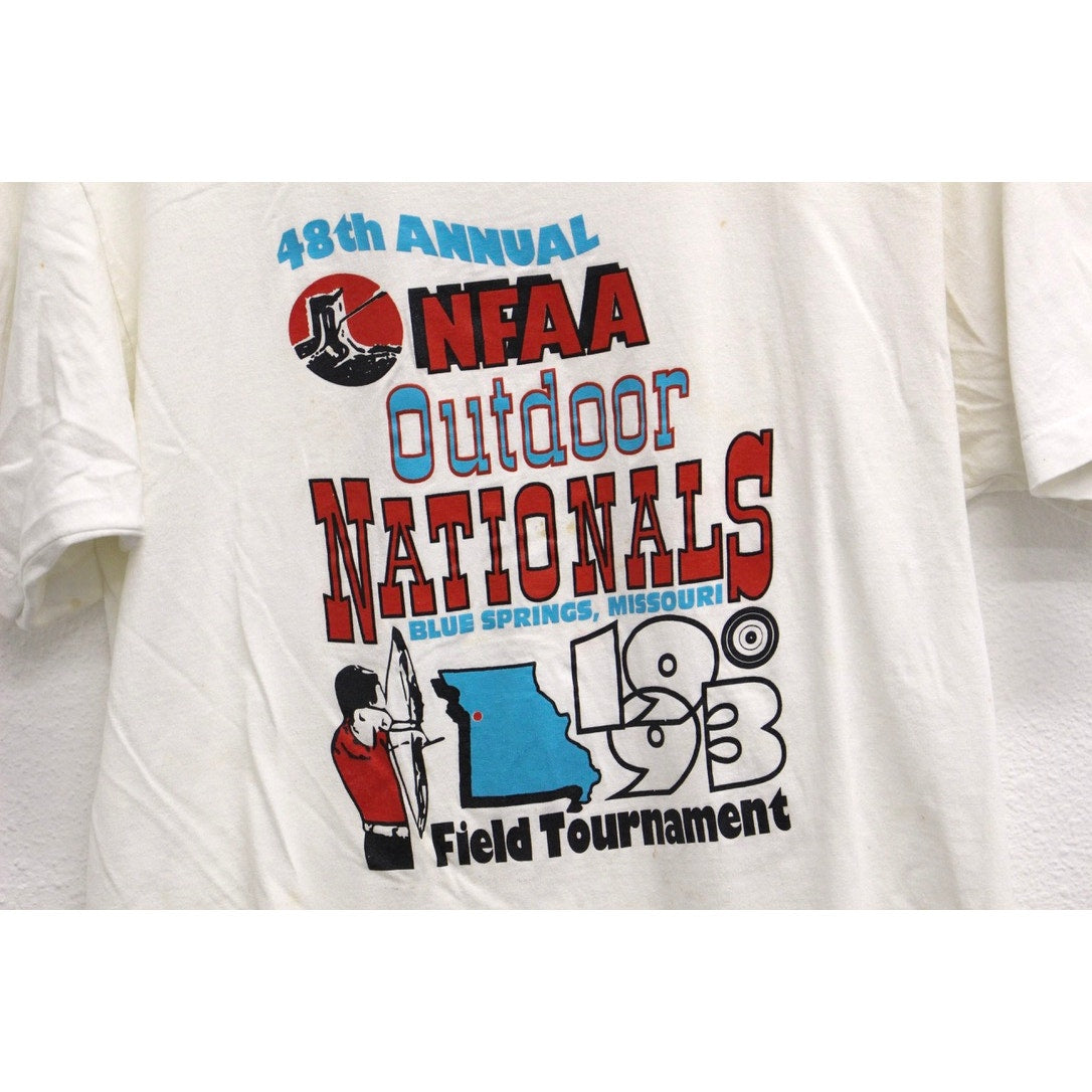 Vintage National Field Archery Association 1993 Nationals T Shirt Large