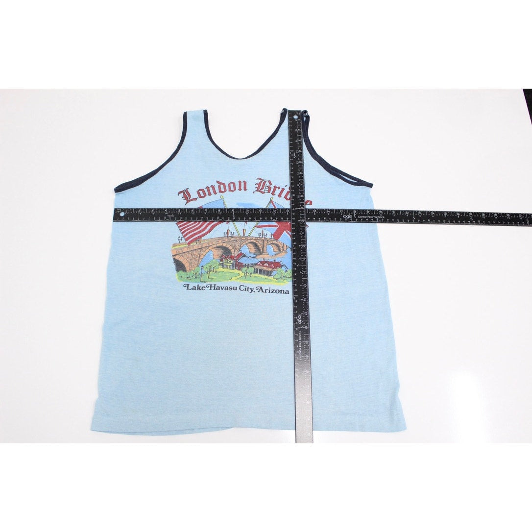Vintage London Bridge Lake Havasu City Arizona Tank T Shirt Large