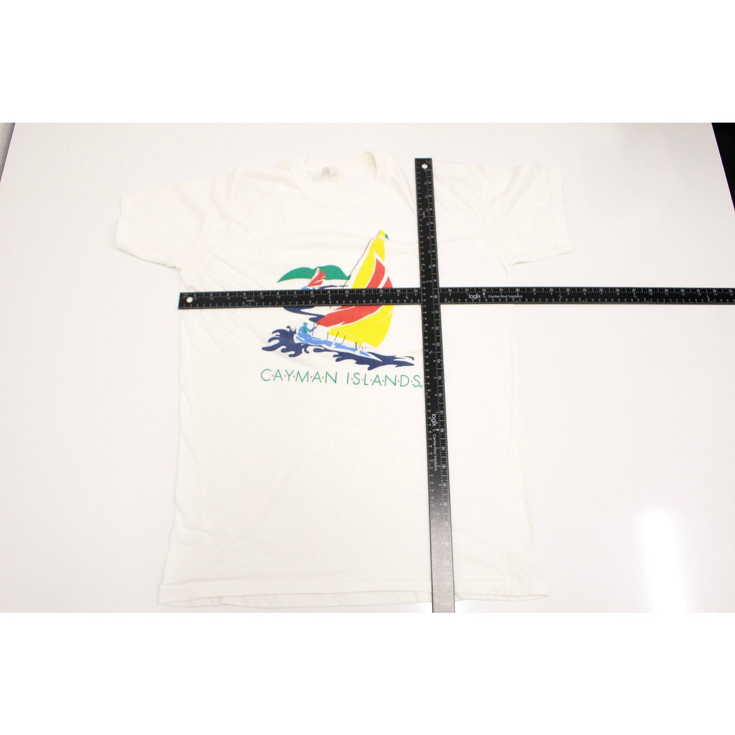 Vintage Cayman Islands Sailing T Shirt Medium