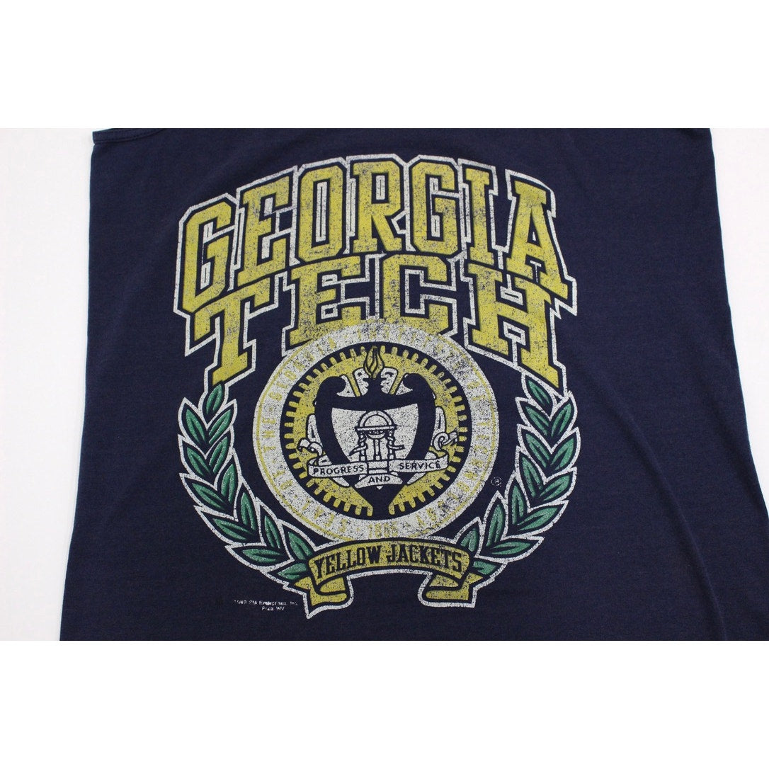 Vintage Georgia Tech Yellow Jackets Tank Top Large