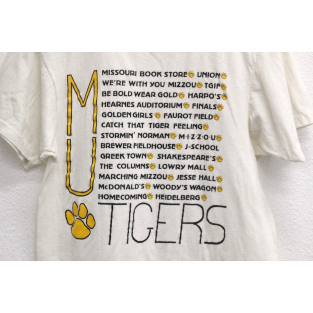 Vintage University of Missouri Tigers T Shirt Medium