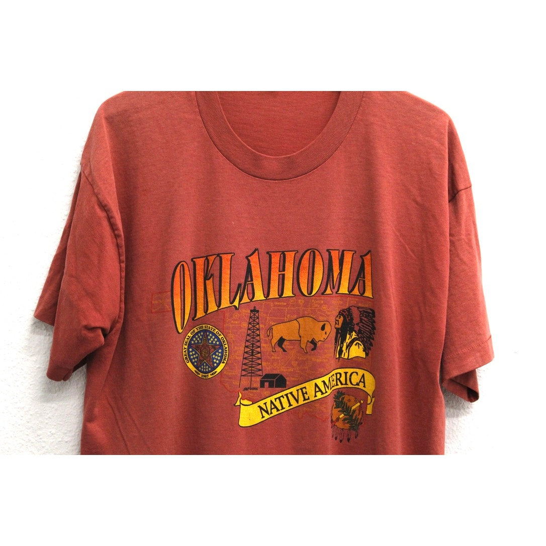 Vintage Oklahoma Native America T Shirt XL