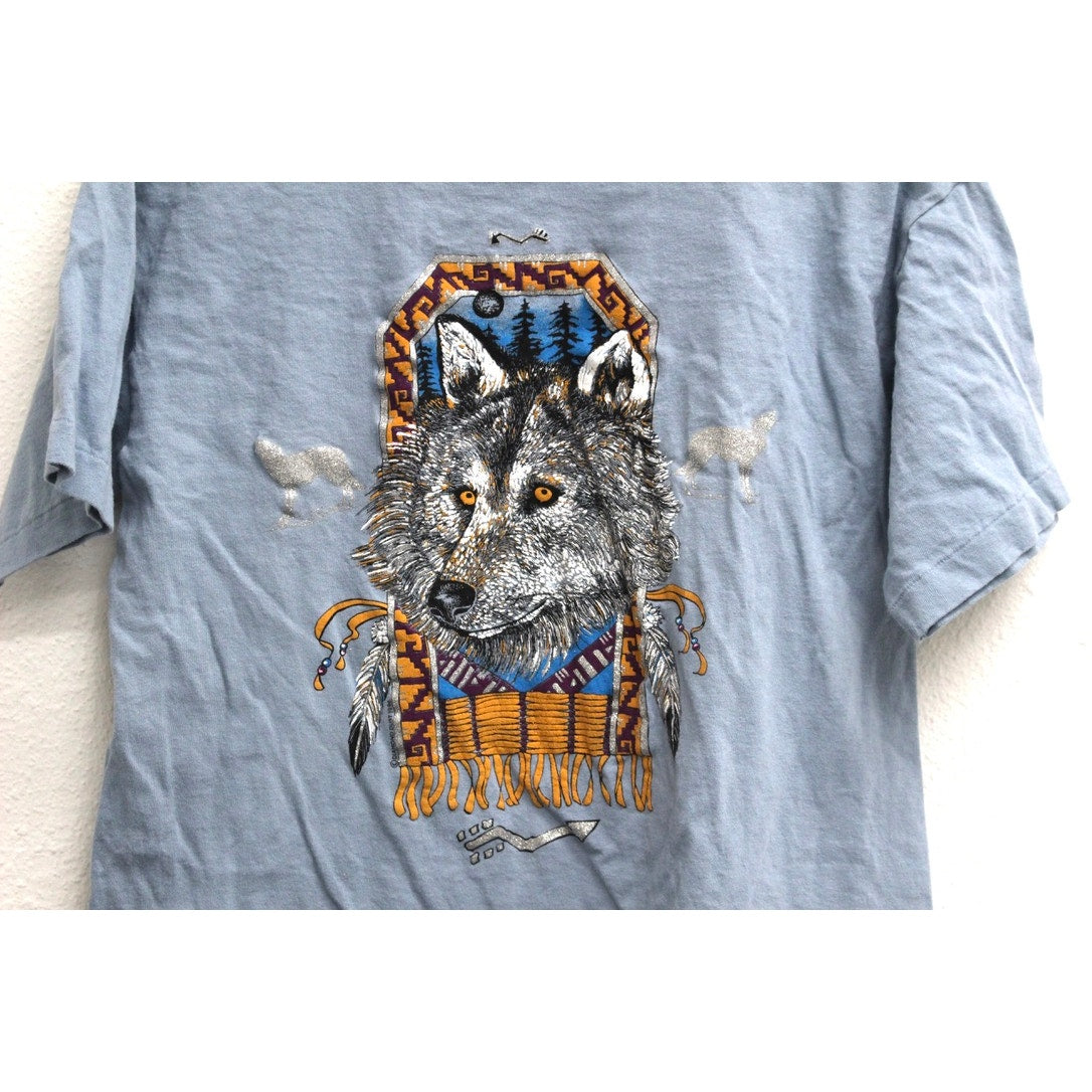 Vintage Wolf T Shirt Medium