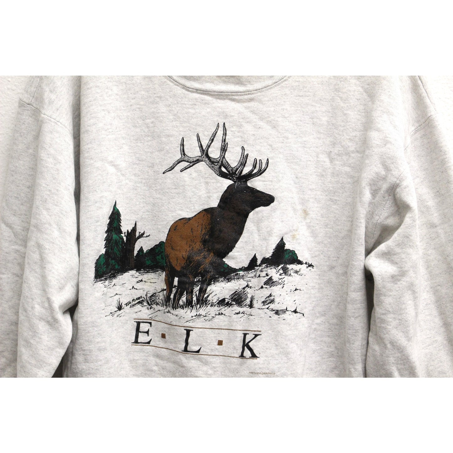 Vintage Elk Sweatshirt Large