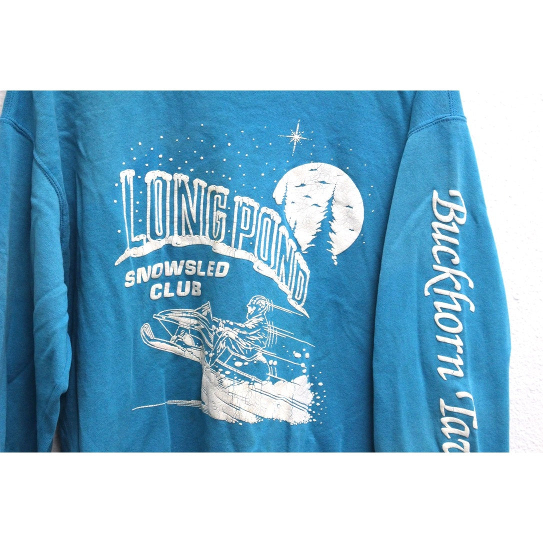 Vintage Long Pond Snowsled Club Buckhorn Tavern Sweatshirt XL