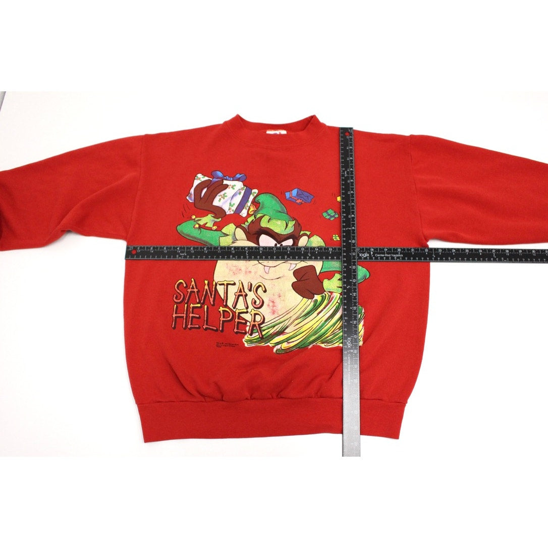 Vintage Looney Tunes Taz Christmas Sweatshirt Large