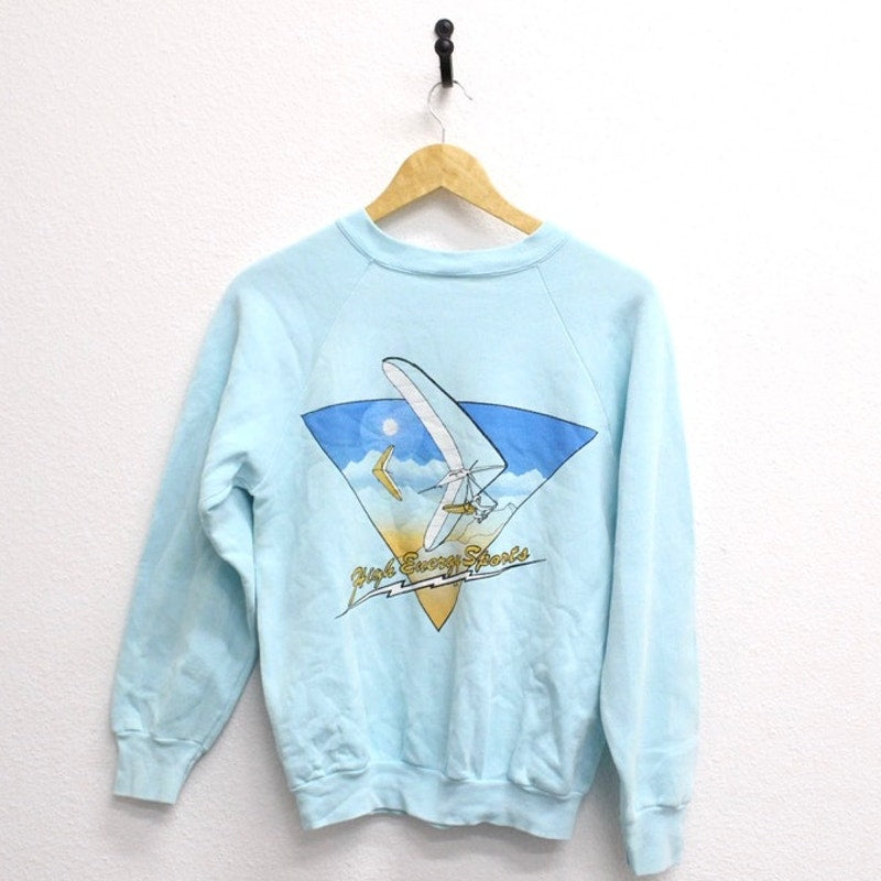 Vintage High Energy Sports Paragliding Sweatshirt Small