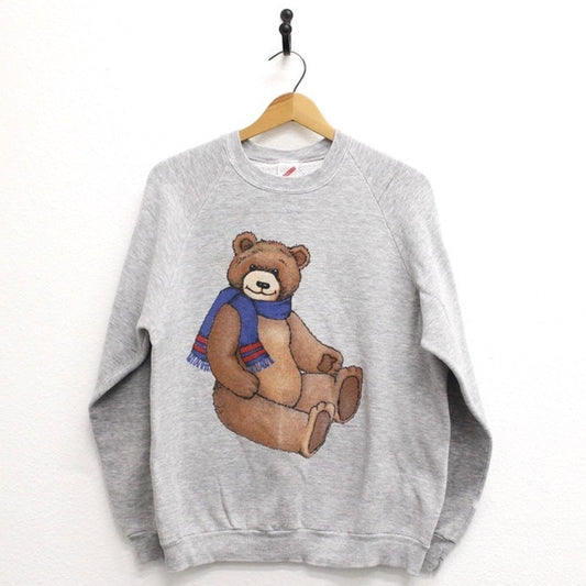 Vintage Teddy Bear Sweatshirt Medium