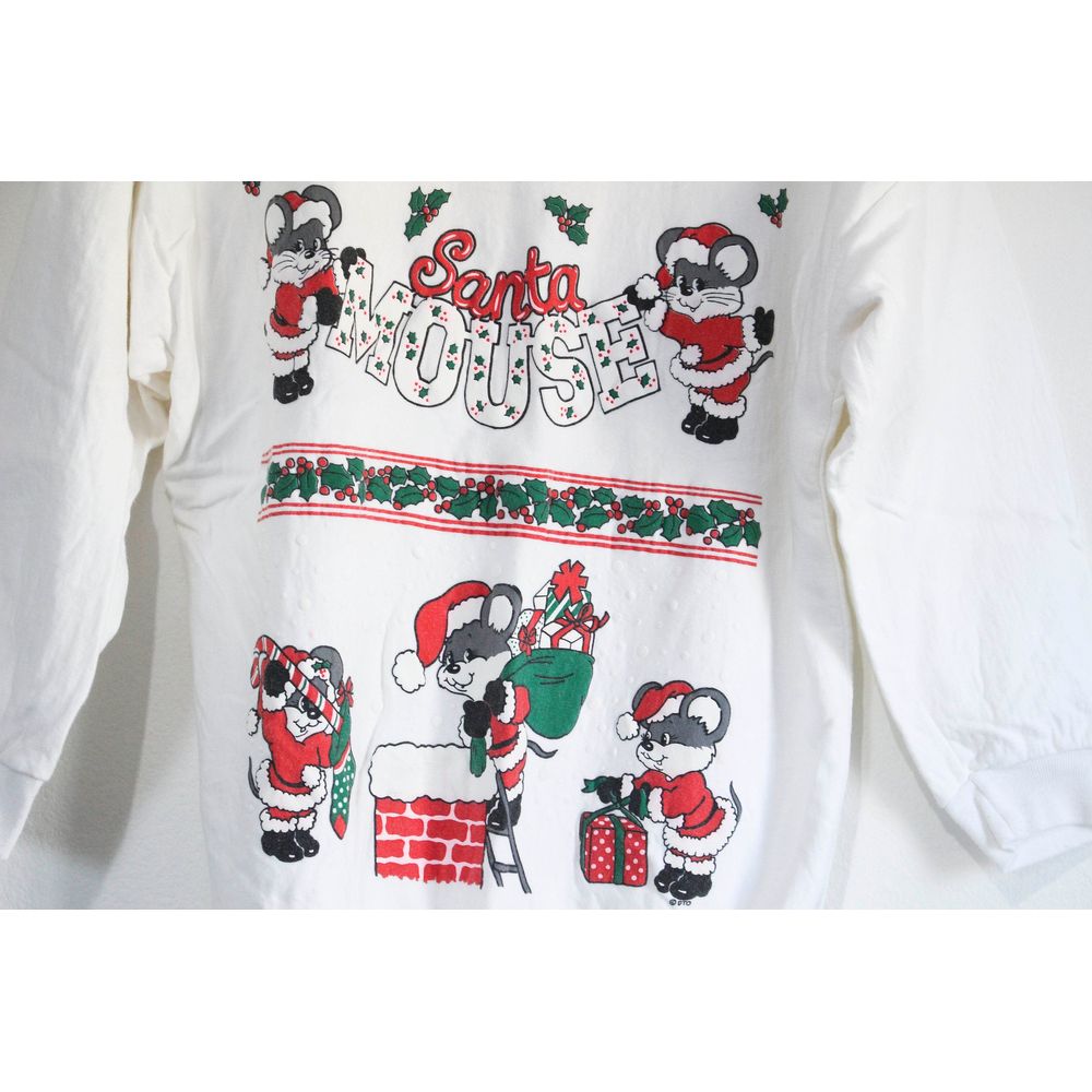 Vintage Christmas Mouse Holiday Sweatshirt