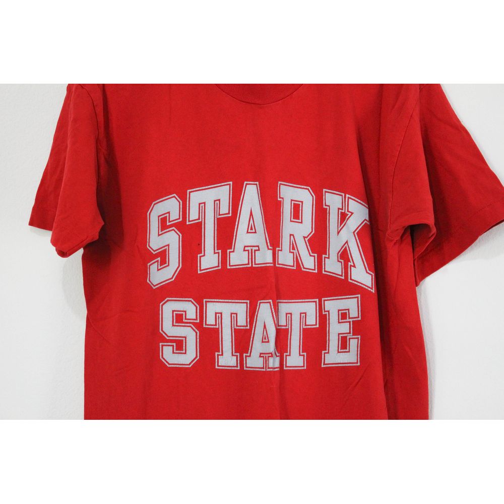 Vintage Red Stark State College T Shirt