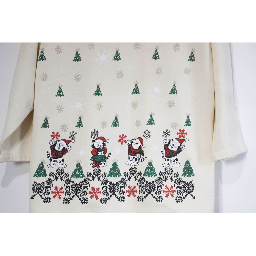 Vintage Ugly Crazy Cat Lady Christmas Sweatshirt