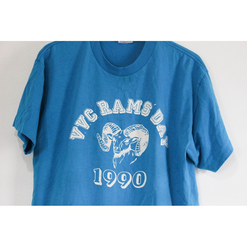 Vintage Blue Victor Valley College Rams VVC T Shirt