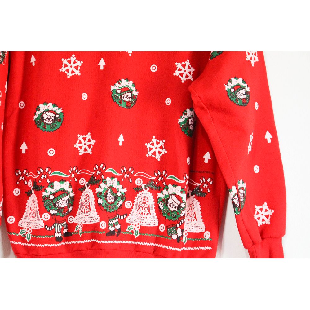 Vintage Ugly Crazy Cat Lady Christmas Sweatshirt