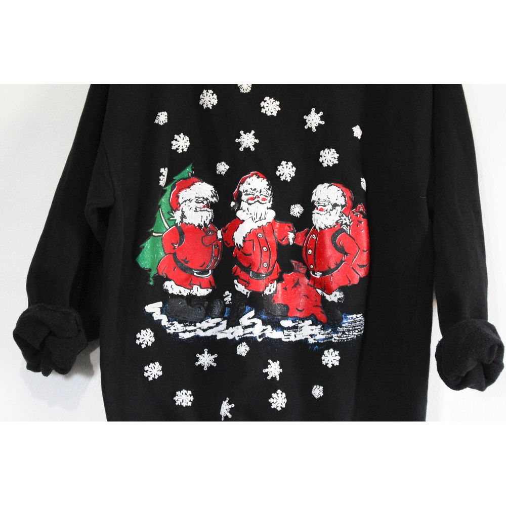 Vintage Merry Christmas Santa Claus Holiday Sweatshirt