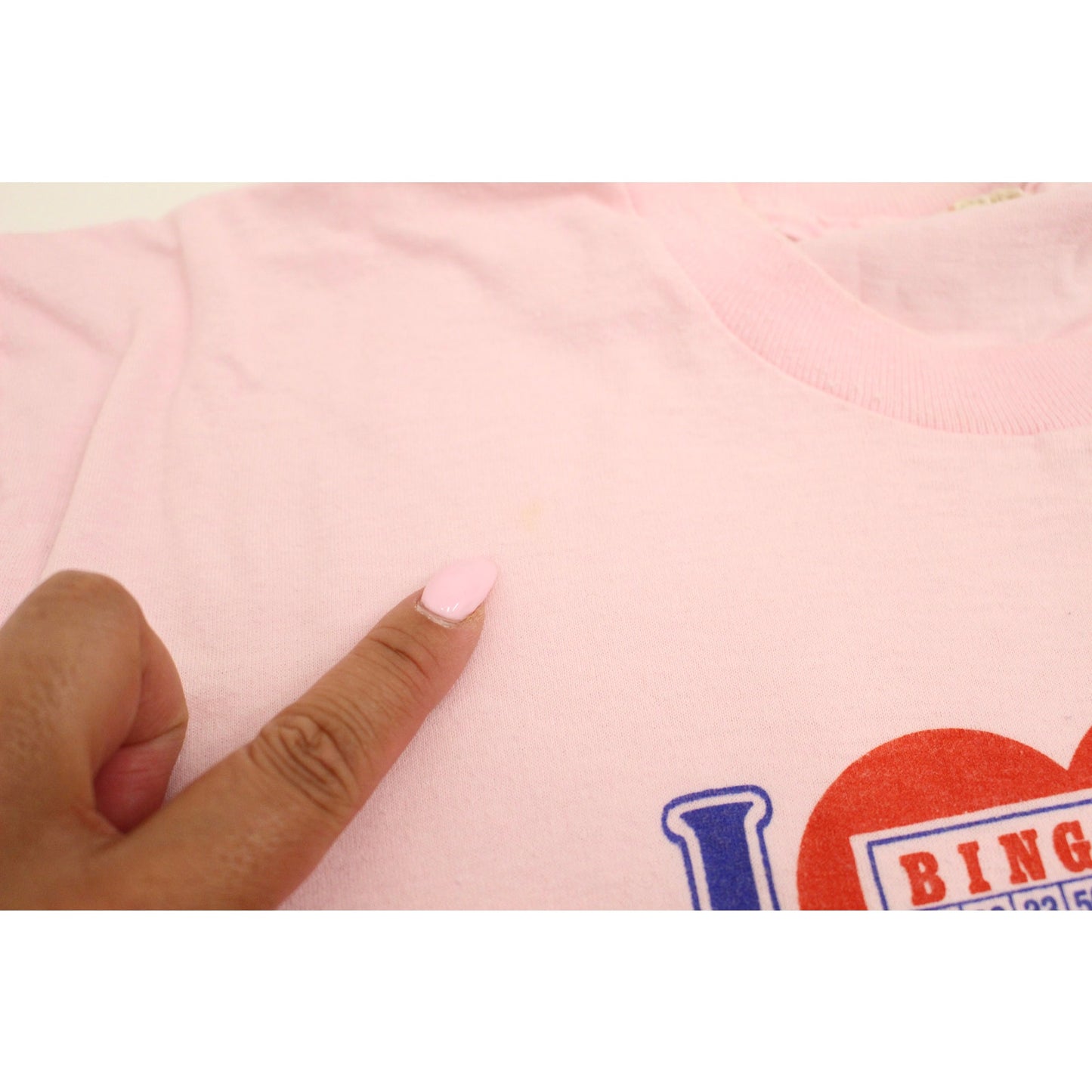 Vintage I Love Bingo T Shirt Large