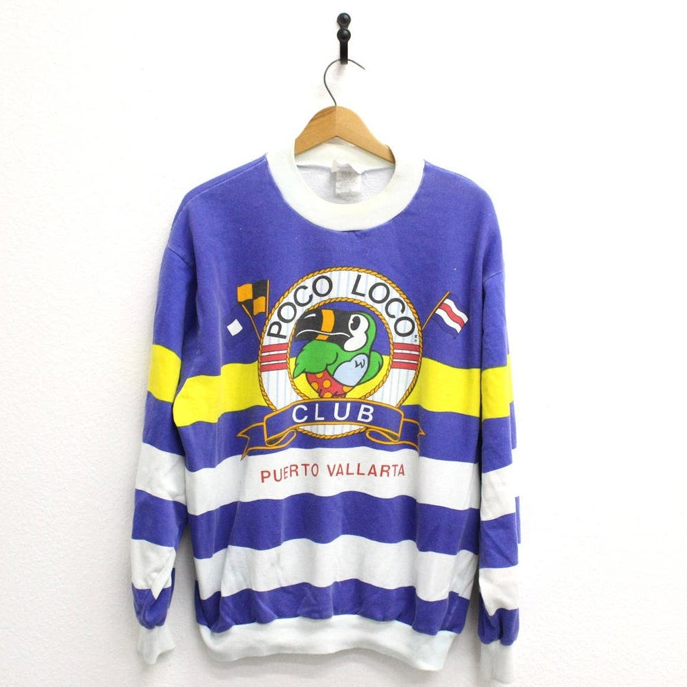 Vintage Puerto Vallarta Mexico Sweatshirt Large