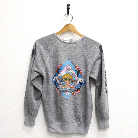 Vintage Miami Beach Florida Sweatshirt Small