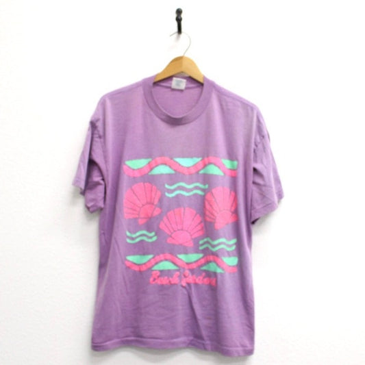 Vintage Busch Gardens Florida Seashells T Shirt XL