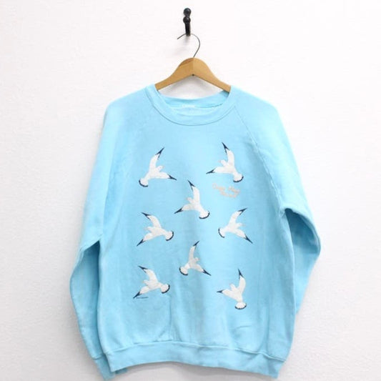 Vintage Cape May Point New Jersey Sea Gull Sweatshirt XL