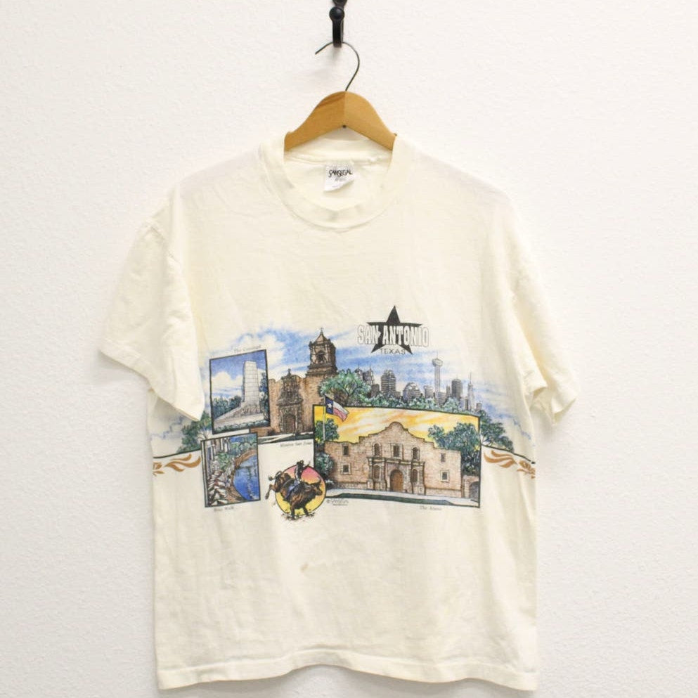 Vintage San Antonio Texas Landmarks T Shirt Large