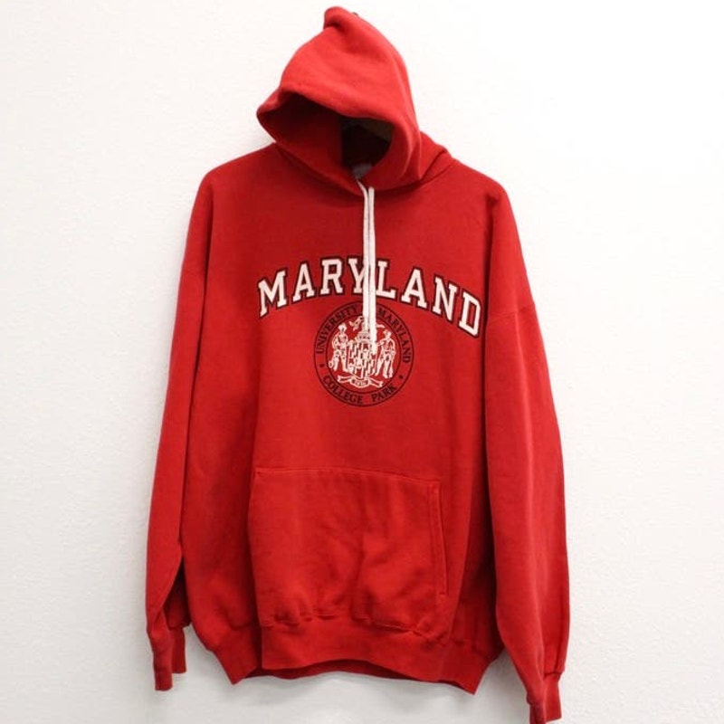 Vintage University of Maryland Terrapins Hooded Sweatshirt XL