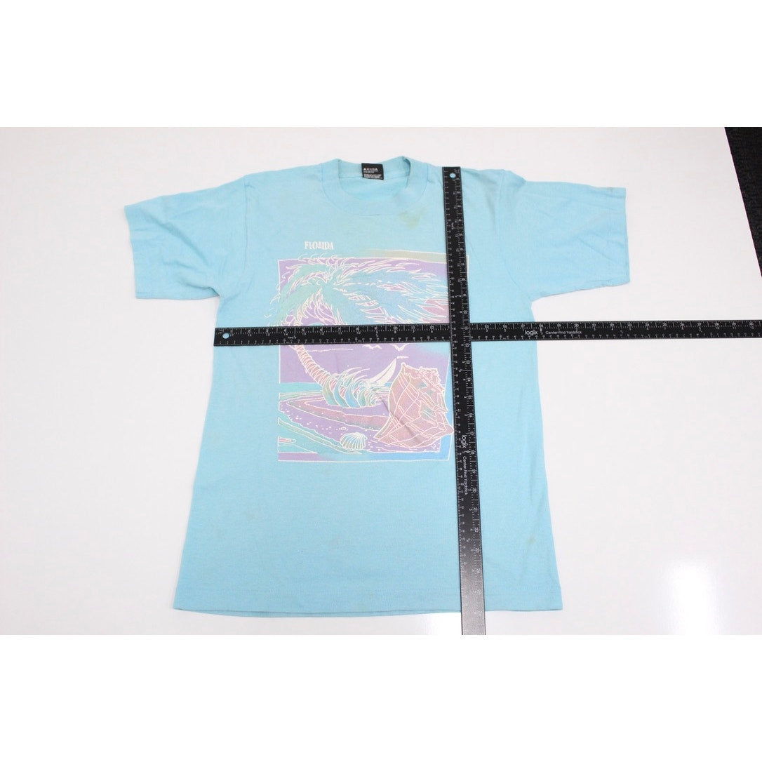 Vintage Florida Beach Scene T Shirt Medium