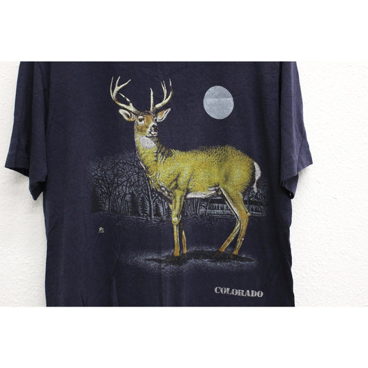 Vintage Deer Buck Colorado T Shirt Large