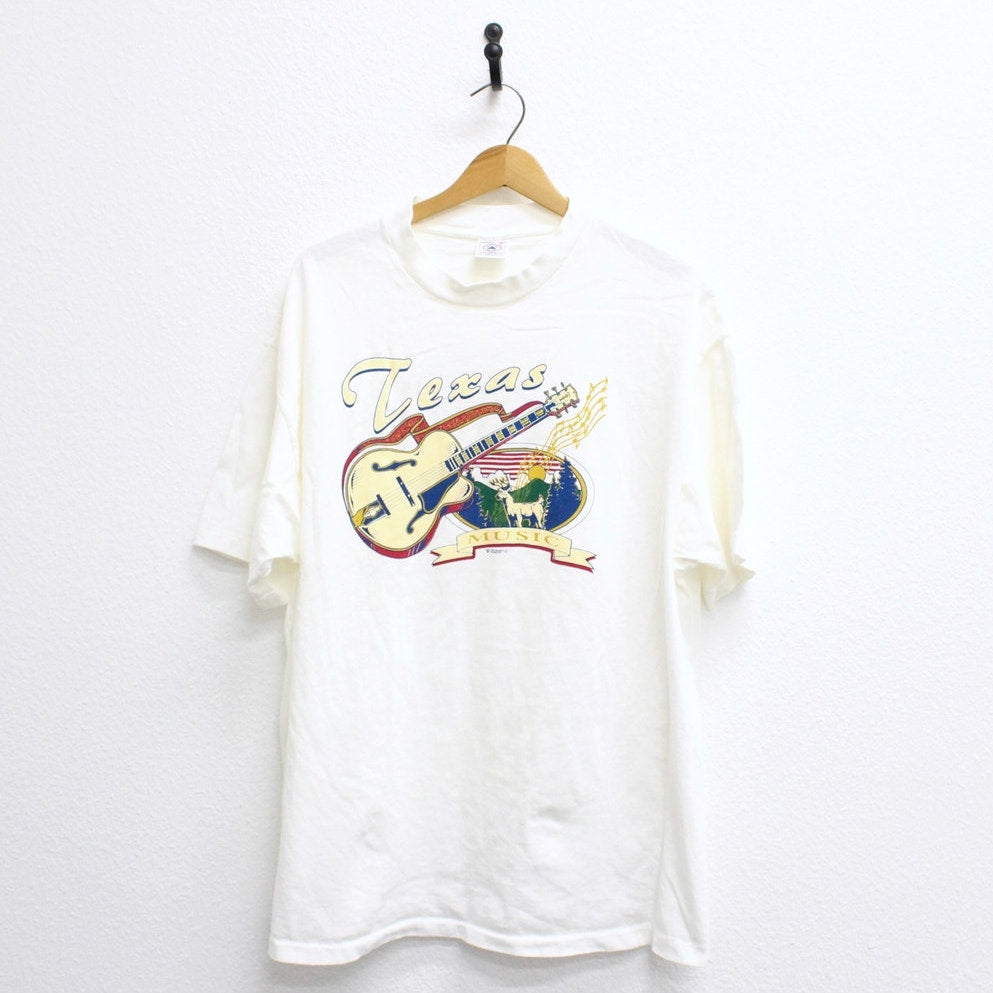 Vintage Texas Music Guitar T Shirt XL