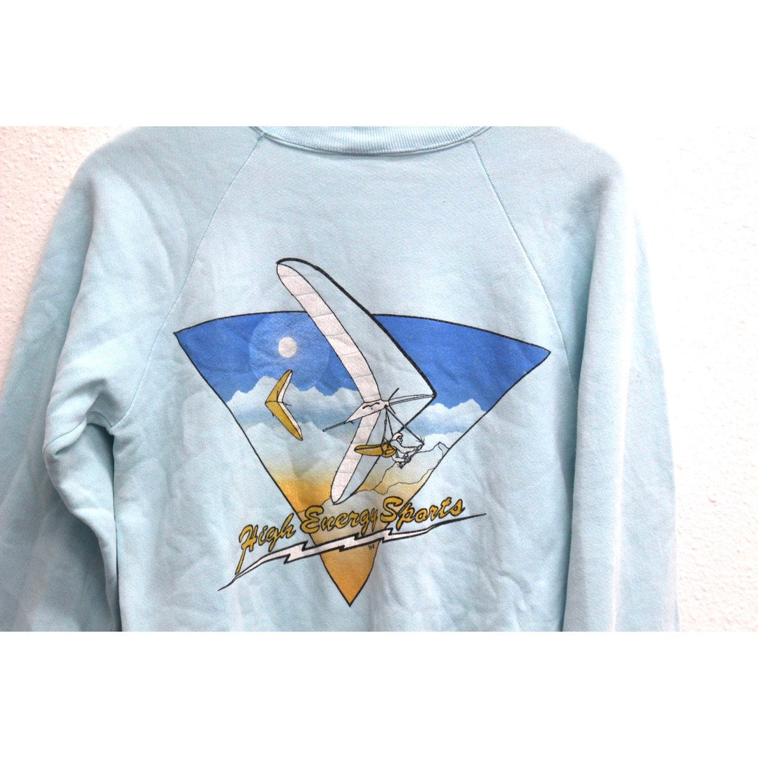 Vintage High Energy Sports Paragliding Sweatshirt Small