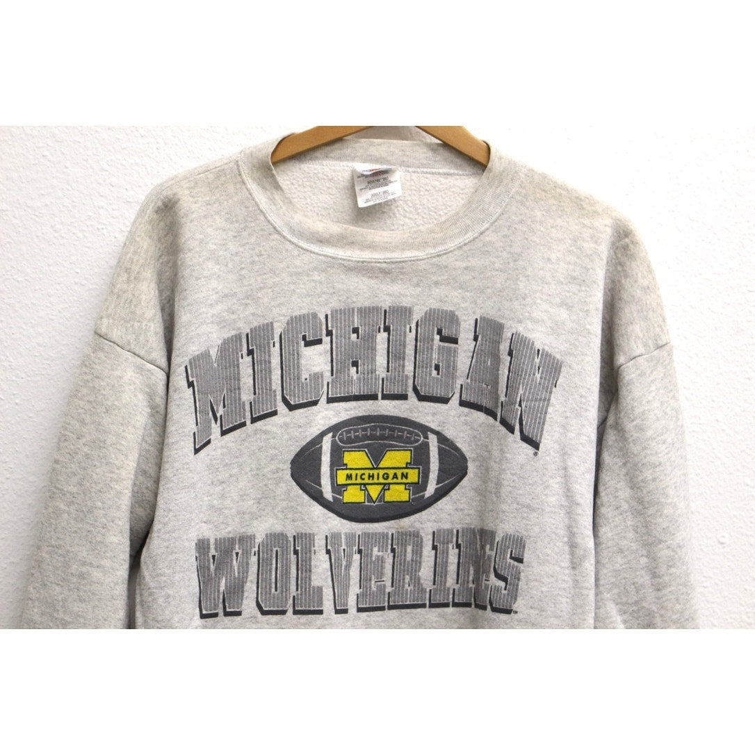 Vintage University of Michigan Wolverines Football Sweatshirt XXL 2X