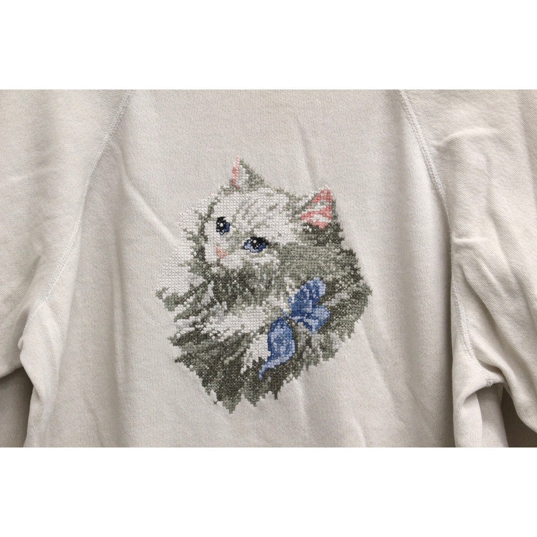 Vintage Kitty Cat Sweatshirt XL