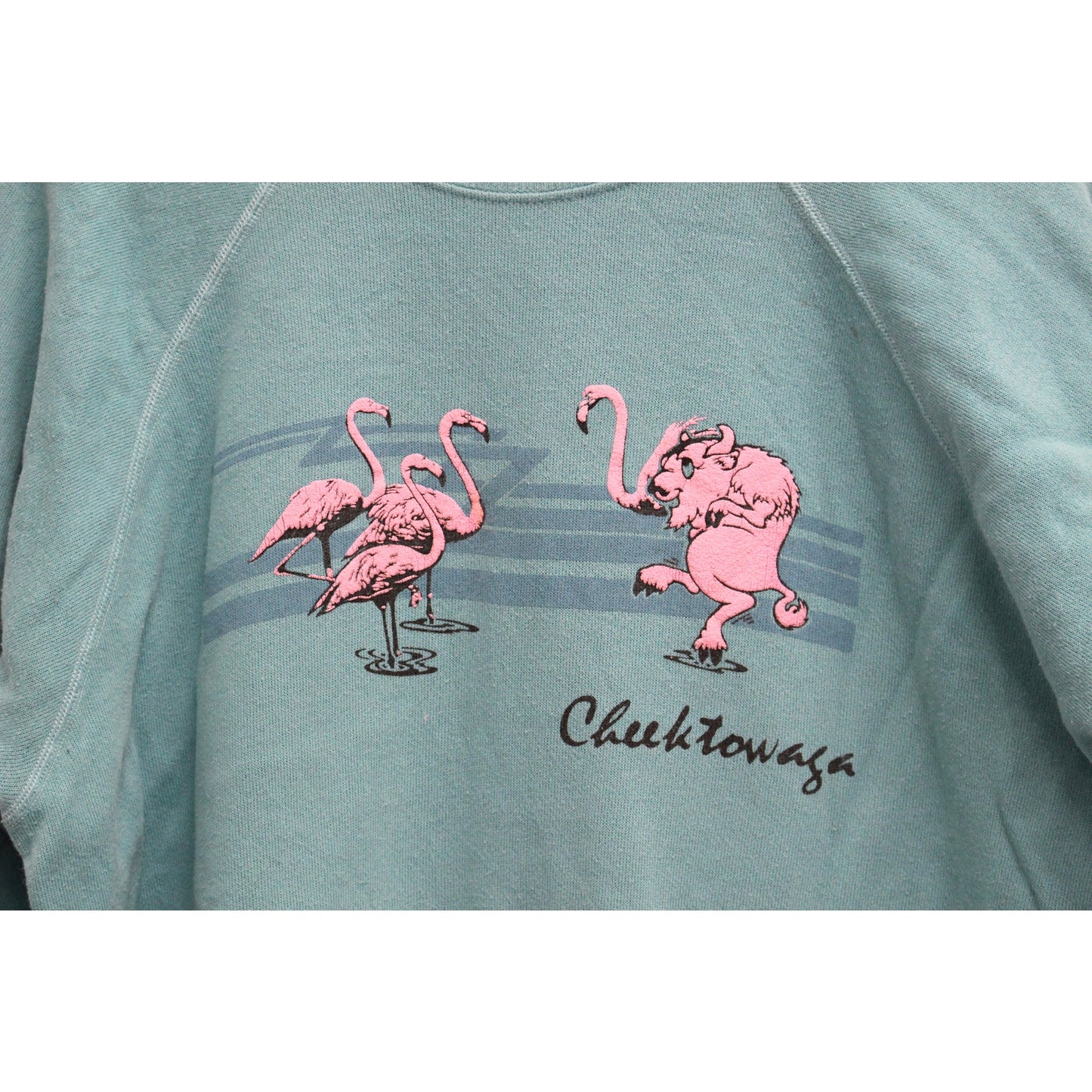 Vintage Cheektowaga New York Flamingo Sweatshirt Large