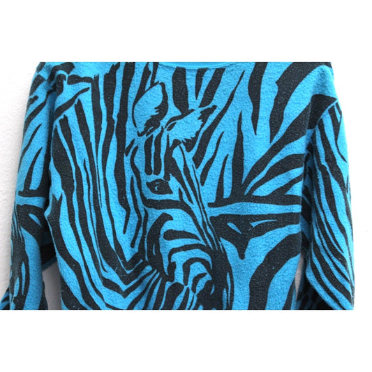 Vintage Zebra Sweatshirt Medium