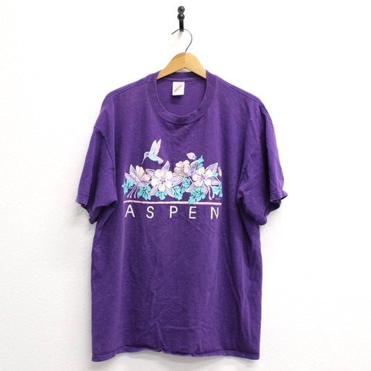 Vintage Floral Aspen ColoradoT Shirt XL
