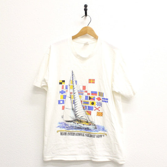 Vintage Miami International Sailboat Show 1994 T Shirt Large