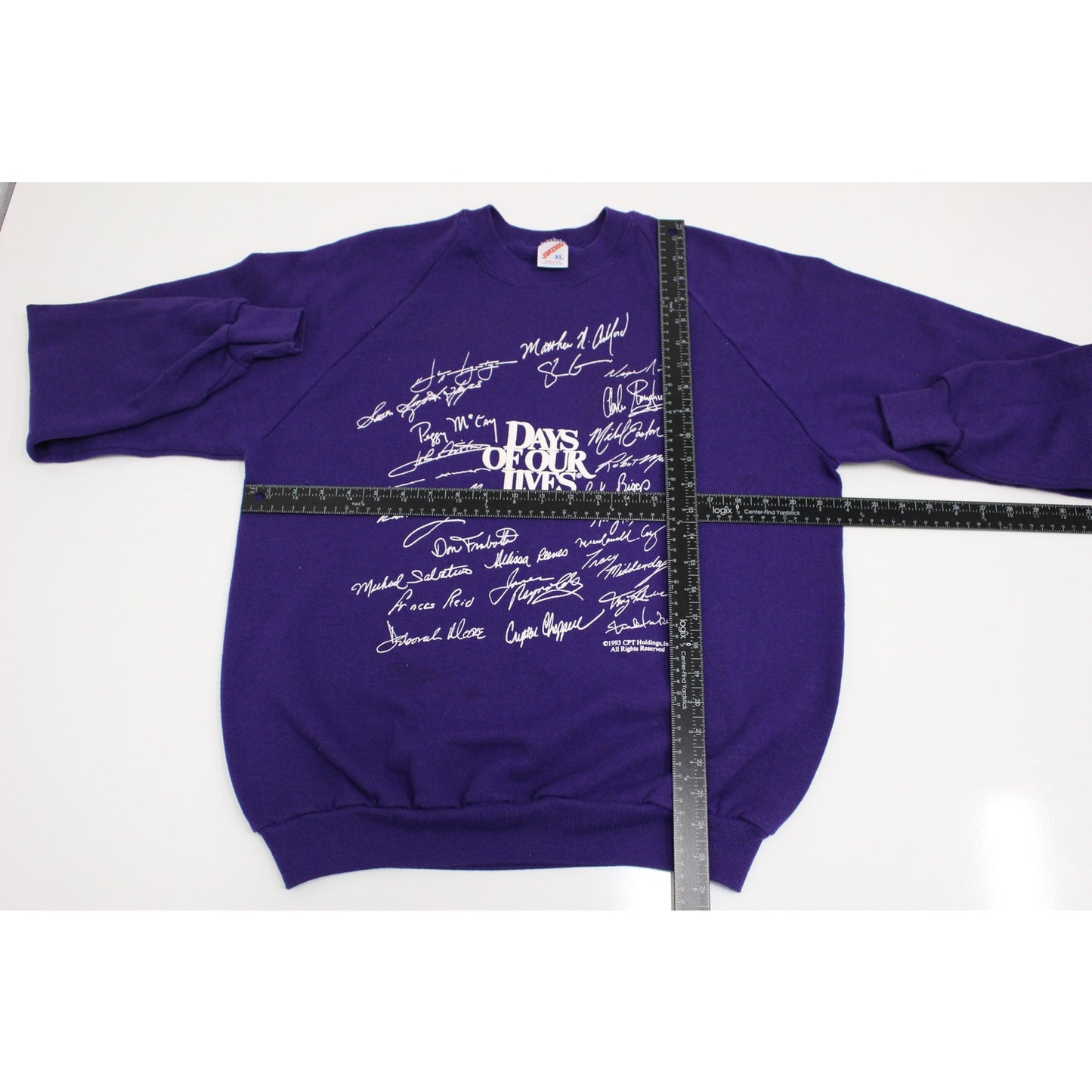 Vintage Days of Our Lives Soap Opera Cast Signatures Sweatshirt XL