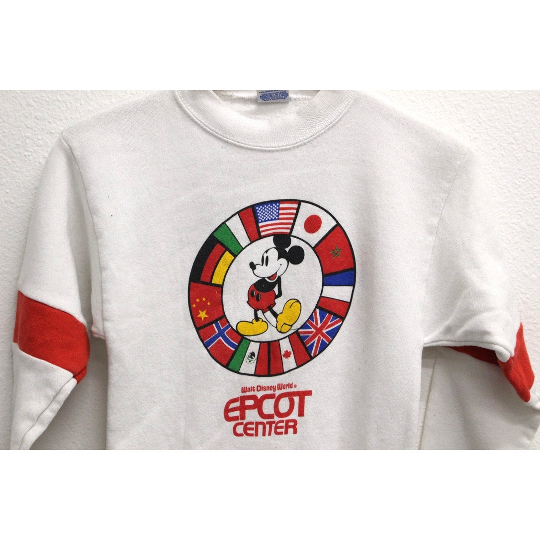 Vintage Kids Walt Disney World Epcot Center Mickey Mouse Sweatshirt XL