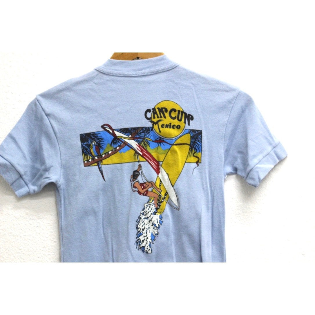 Vintage Cancun Mexico Windsurfing T Shirt Small