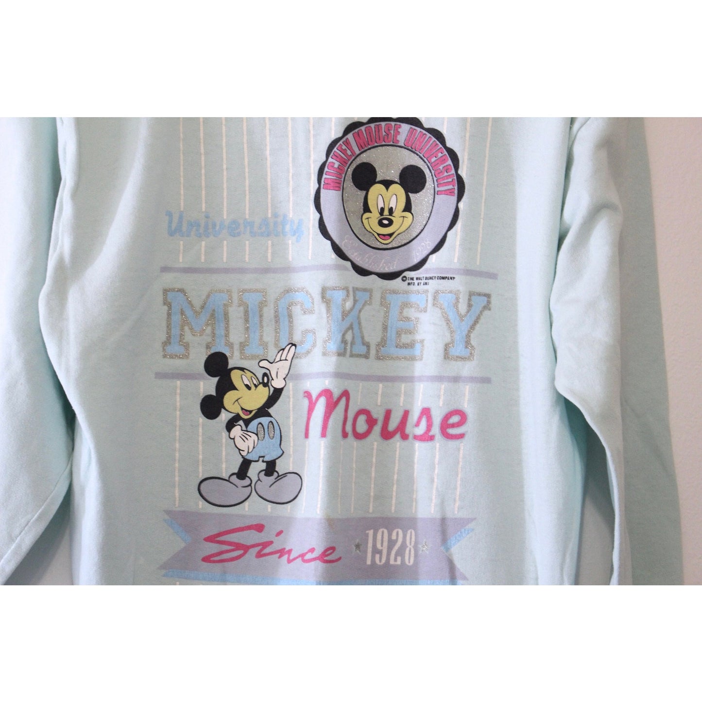 Vintage Walt Disney Mickey Mouse University Sweatshirt Large