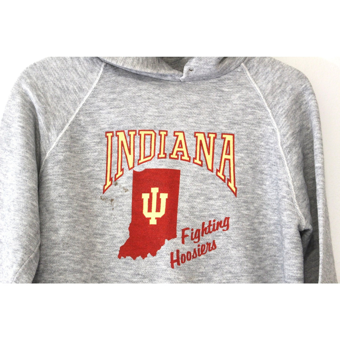 Vintage Indiana University Hoosiers Hooded Sweatshirt Large