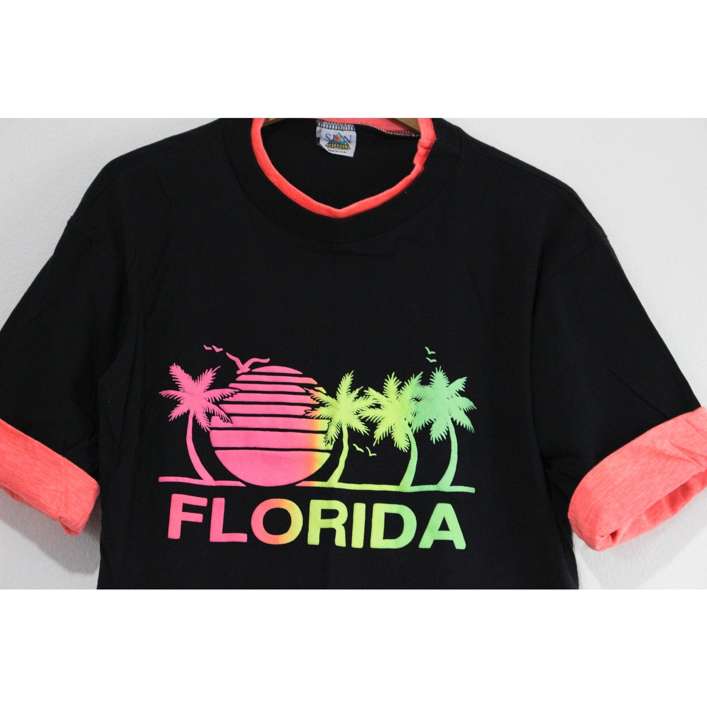 Vintage Florida Crop Top T Shirt Large