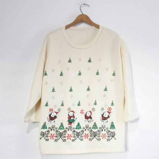 Vintage Ugly Crazy Cat Lady Christmas Sweatshirt