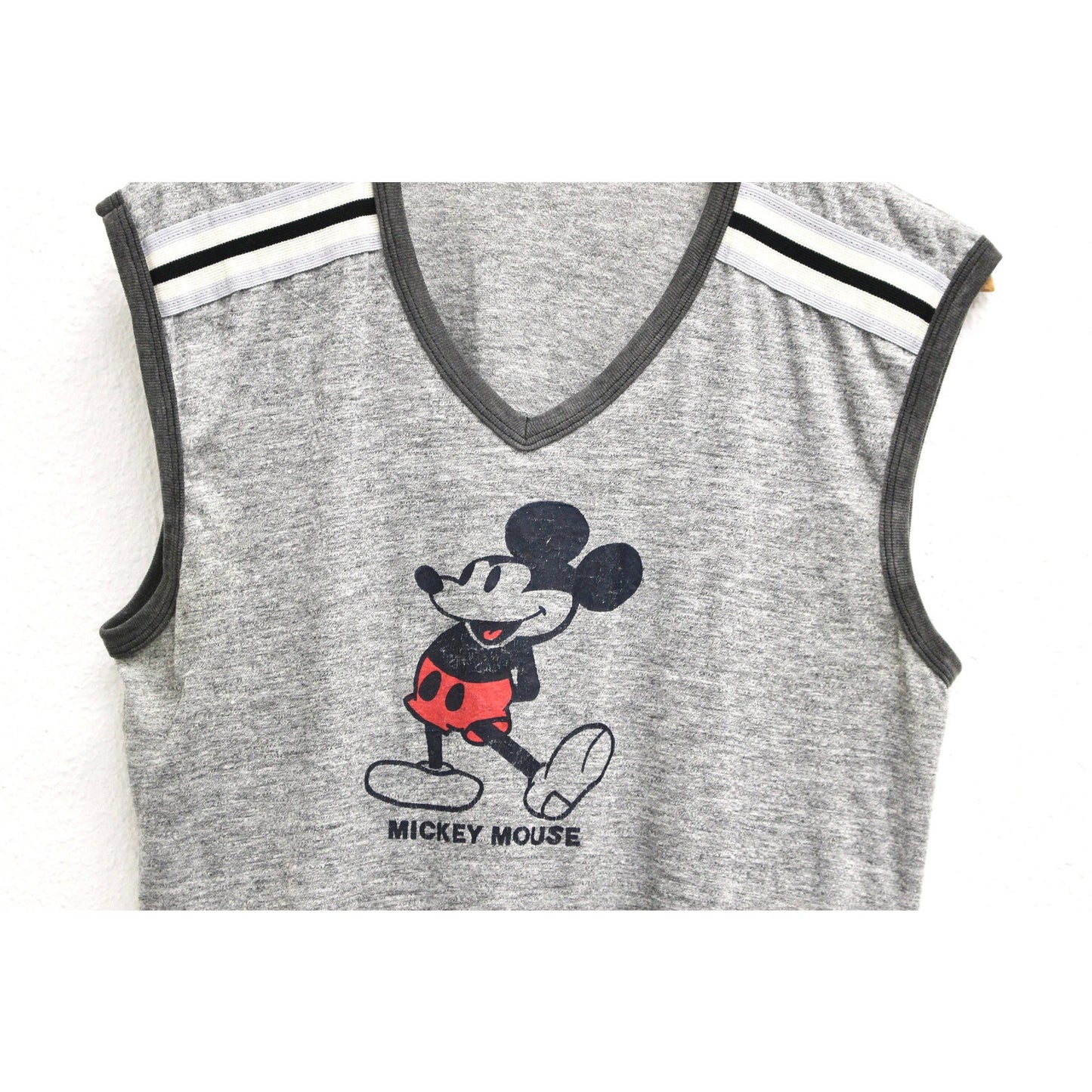 Vintage Classic Walt Disney Mickey Mouse Sleeveless T Shirt Large