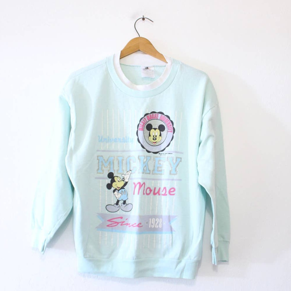 Vintage Walt Disney Mickey Mouse University Sweatshirt Large