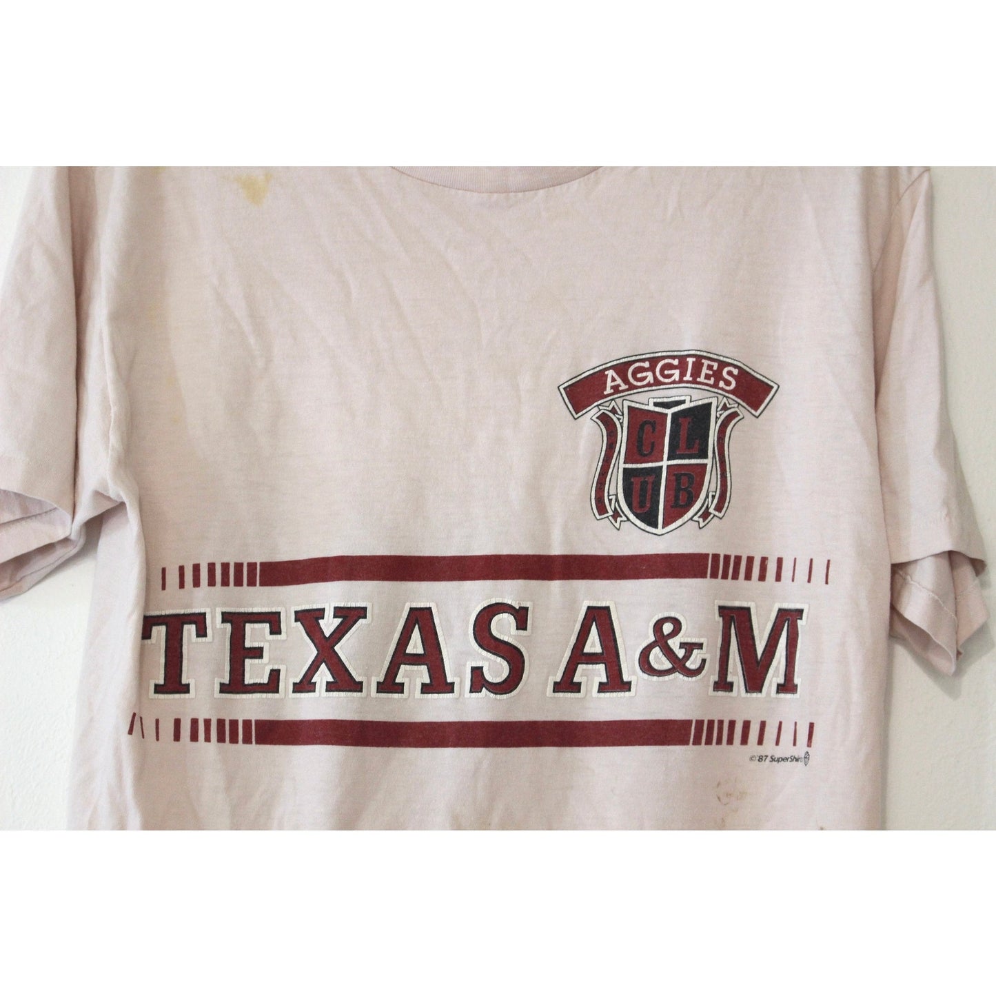 Vintage Texas A&M University Aggies T Shirt Large