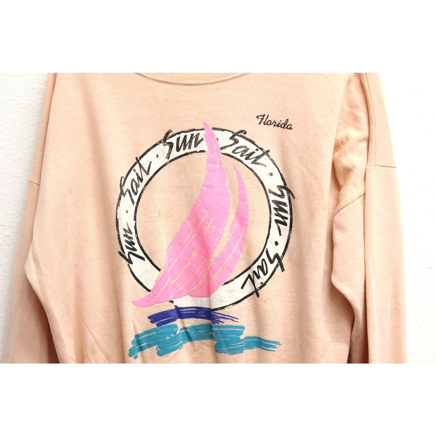 Vintage Sail Florida Sweatshirt Large