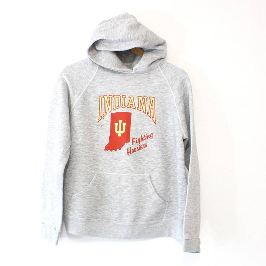 Vintage Indiana University Hoosiers Hooded Sweatshirt Large